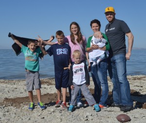Our family visiting Antelope Island for the first time.